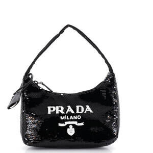 Prada Mini Re-Edition 2000 Hobo Sequins
